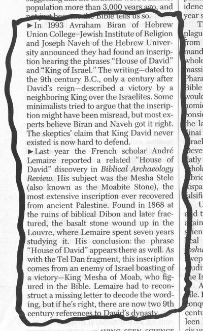 《时代周刊》有关大卫王的报道 (239025 bytes)